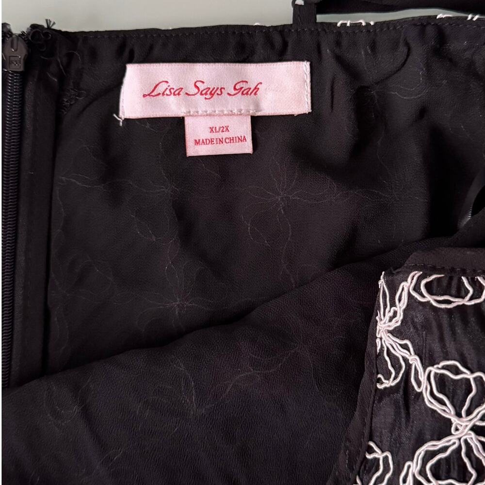 New Lisa Says Gah! Bow Slip Midi Dress Size XL/2X - Picture 6 of 8